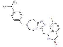 2-(4-fluorophenyl)-N-{2-[7-(4-isopropylbenzyl)-6,7,8,9-tetrahydro-5H-[1,2,4]triazolo[4,3-d][1,4]diazepin-3-yl]ethyl}acetamide