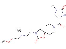 3-{2-[(2-methoxyethyl)(methyl)amino]ethyl}-8-[(1-methyl-2-oxoimidazolidin-4-yl)carbonyl]-1-oxa-3,8-diazaspiro[4.5]decan-2-one