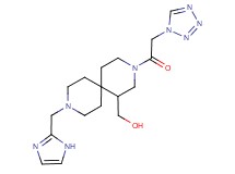 [9-(1H-imidazol-2-ylmethyl)-3-(1H-tetrazol-1-ylacetyl)-3,9-diazaspiro[5.5]undec-1-yl]methanol
