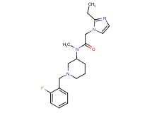 2-(2-ethyl-1H-imidazol-1-yl)-N-[1-(2-fluorobenzyl)-3-piperidinyl]-N-methylacetamide