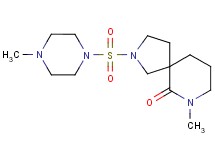7-methyl-2-[(4-methyl-1-piperazinyl)sulfonyl]-2,7-diazaspiro[4.5]decan-6-one