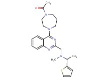 N-{[4-(4-acetyl-1,4-diazepan-1-yl)-2-quinazolinyl]methyl}-N-methyl-1-(2-thienyl)ethanamine
