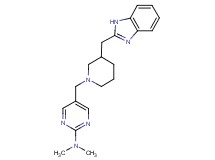 5-{[3-(1H-benzimidazol-2-ylmethyl)-1-piperidinyl]methyl}-N,N-dimethyl-2-pyrimidinamine
