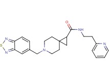 6-(2,1,3-benzothiadiazol-5-ylmethyl)-N-[2-(2-pyridinyl)ethyl]-6-azaspiro[2.5]octane-1-carboxamide