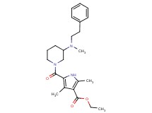 ethyl 2,4-dimethyl-5-({3-[methyl(2-phenylethyl)amino]-1-piperidinyl}carbonyl)-1H-pyrrole-3-carboxylate