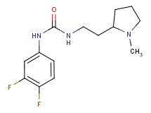 N-(3,4-difluorophenyl)-N'-[2-(1-methylpyrrolidin-2-yl)ethyl]urea