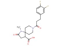 8-[3-(3,4-difluorophenyl)propanoyl]-1-methyl-2-oxo-1,8-diazaspiro[4.5]decane-4-carboxylic acid
