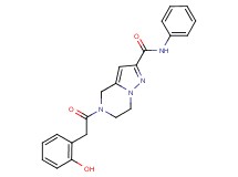 5-[(2-hydroxyphenyl)acetyl]-N-phenyl-4,5,6,7-tetrahydropyrazolo[1,5-a]pyrazine-2-carboxamide