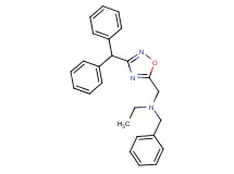 N-benzyl-N-{[3-(diphenylmethyl)-1,2,4-oxadiazol-5-yl]methyl}ethanamine