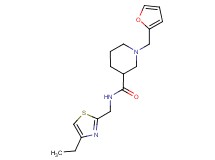 N-[(4-ethyl-1,3-thiazol-2-yl)methyl]-1-(2-furylmethyl)-3-piperidinecarboxamide