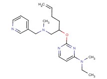 N-ethyl-N-methyl-2-[(1-{[methyl(pyridin-3-ylmethyl)amino]methyl}pent-4-en-1-yl)oxy]pyrimidin-4-amine