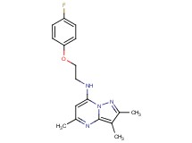 N-[2-(4-fluorophenoxy)ethyl]-2,3,5-trimethylpyrazolo[1,5-a]pyrimidin-7-amine