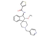 N-[(2R*,3R*)-2-methoxy-1'-(4-pyridinylmethyl)-2,3-dihydrospiro[indene-1,4'-piperidin]-3-yl]-3-thiophenecarboxamide