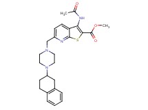 methyl 3-(acetylamino)-6-{[4-(1,2,3,4-tetrahydro-2-naphthalenyl)-1-piperazinyl]methyl}thieno[2,3-b]pyridine-2-carboxylate