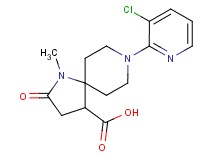 8-(3-chloropyridin-2-yl)-1-methyl-2-oxo-1,8-diazaspiro[4.5]decane-4-carboxylic acid