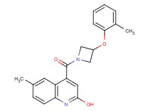 6-methyl-4-{[3-(2-methylphenoxy)-1-azetidinyl]carbonyl}-2-quinolinol