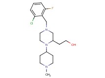 2-[4-(2-chloro-6-fluorobenzyl)-1-(1-methyl-4-piperidinyl)-2-piperazinyl]ethanol