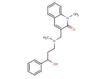 3-{[(3-hydroxy-3-phenylpropyl)(methyl)amino]methyl}-1-methylquinolin-2(1H)-one