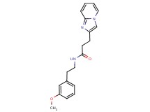 3-imidazo[1,2-a]pyridin-2-yl-N-[2-(3-methoxyphenyl)ethyl]propanamide
