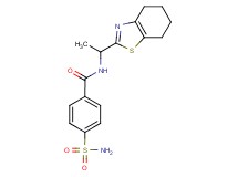 4-(aminosulfonyl)-N-[1-(4,5,6,7-tetrahydro-1,3-benzothiazol-2-yl)ethyl]benzamide