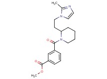 methyl 3-({2-[2-(2-methyl-1H-imidazol-1-yl)ethyl]-1-piperidinyl}carbonyl)benzoate