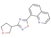 8-[3-(tetrahydrofuran-3-yl)-1,2,4-oxadiazol-5-yl]quinoline