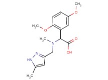 (2,5-dimethoxyphenyl){methyl[(5-methyl-1H-pyrazol-3-yl)methyl]amino}acetic acid