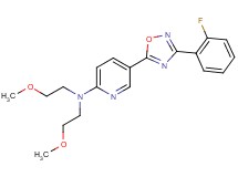 5-[3-(2-fluorophenyl)-1,2,4-oxadiazol-5-yl]-N,N-bis(2-methoxyethyl)-2-pyridinamine