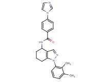 N-[1-(2,3-dimethylphenyl)-4,5,6,7-tetrahydro-1H-indazol-4-yl]-4-(1H-imidazol-1-yl)benzamide