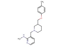 N-methyl-3-({3-[(4-methylphenoxy)methyl]piperidin-1-yl}methyl)pyridin-2-amine