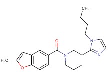 3-(1-butyl-1H-imidazol-2-yl)-1-[(2-methyl-1-benzofuran-5-yl)carbonyl]piperidine