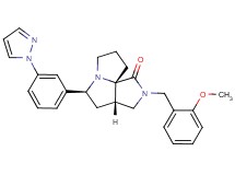 (3aS*,5S*,9aS*)-2-(2-methoxybenzyl)-5-[3-(1H-pyrazol-1-yl)phenyl]hexahydro-7H-pyrrolo[3,4-g]pyrrolizin-1(2H)-one