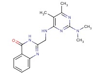 2-({[2-(dimethylamino)-5,6-dimethylpyrimidin-4-yl]amino}methyl)quinazolin-4(3H)-one
