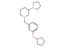 1-[3-(cyclopentyloxy)benzyl]-3-(1-pyrrolidinyl)piperidine