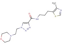 N-[3-(4-methyl-1,3-thiazol-5-yl)propyl]-1-[2-(4-morpholinyl)ethyl]-1H-1,2,3-triazole-4-carboxamide