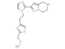 2-[1-(2-{2-[(methylthio)methyl]-1,3-thiazol-4-yl}ethyl)-1H-imidazol-2-yl]-4,5,6,7-tetrahydropyrazolo[1,5-a]pyrazine dihydrochloride