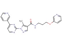 5-methyl-N-[3-(3-pyridinyloxy)propyl]-1-[4-(3-pyridinyl)-2-pyrimidinyl]-1H-pyrazole-4-carboxamide