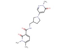 1,6-dimethyl-N-{[1-(1-methyl-6-oxo-1,6-dihydro-4-pyridazinyl)-3-pyrrolidinyl]methyl}-2-oxo-1,2-dihydro-3-pyridinecarboxamide