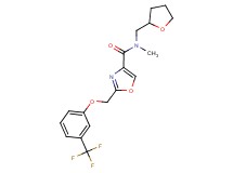 N-methyl-N-(tetrahydrofuran-2-ylmethyl)-2-{[3-(trifluoromethyl)phenoxy]methyl}-1,3-oxazole-4-carboxamide