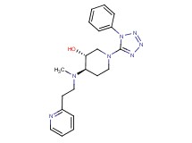 (3R*,4R*)-4-{methyl[2-(2-pyridinyl)ethyl]amino}-1-(1-phenyl-1H-tetrazol-5-yl)-3-piperidinol