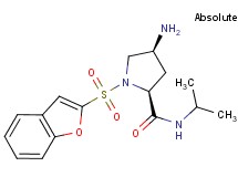 (4S)-4-amino-1-(1-benzofuran-2-ylsulfonyl)-N-isopropyl-L-prolinamide