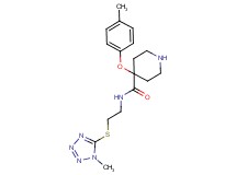 4-(4-methylphenoxy)-N-{2-[(1-methyl-1H-tetrazol-5-yl)thio]ethyl}-4-piperidinecarboxamide hydrochloride
