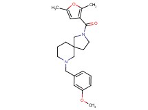 2-(2,5-dimethyl-3-furoyl)-7-(3-methoxybenzyl)-2,7-diazaspiro[4.5]decane