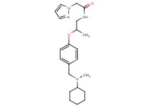 N-[2-(4-{[cyclohexyl(methyl)amino]methyl}phenoxy)propyl]-2-(1H-pyrazol-1-yl)acetamide