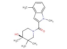 (4S*)-1-[(1,4-dimethyl-1H-indol-2-yl)carbonyl]-3,3,4-trimethylpiperidin-4-ol