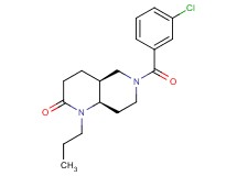 (4aS*,8aR*)-6-(3-chlorobenzoyl)-1-propyloctahydro-1,6-naphthyridin-2(1H)-one