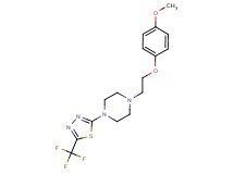 1-[2-(4-methoxyphenoxy)ethyl]-4-[5-(trifluoromethyl)-1,3,4-thiadiazol-2-yl]piperazine