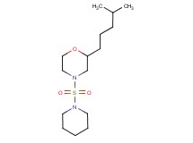 2-(4-methylpentyl)-4-(1-piperidinylsulfonyl)morpholine