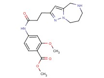 methyl 2-methoxy-4-{[3-(5,6,7,8-tetrahydro-4H-pyrazolo[1,5-a][1,4]diazepin-2-yl)propanoyl]amino}benzoate hydrochloride