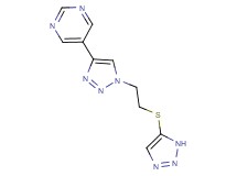 5-{1-[2-(1H-1,2,3-triazol-5-ylthio)ethyl]-1H-1,2,3-triazol-4-yl}pyrimidine